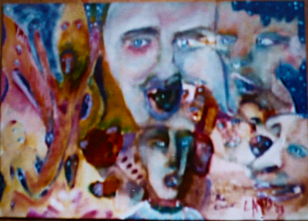 "Circus', acrylics on canvas by Leon Aarts