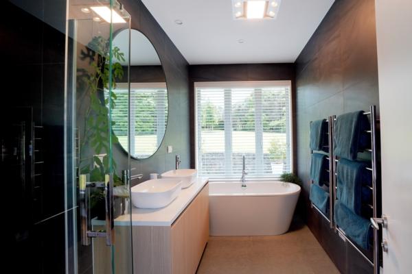 Example of small bathroom design in Redvale. Renovated by Superior Renovations 