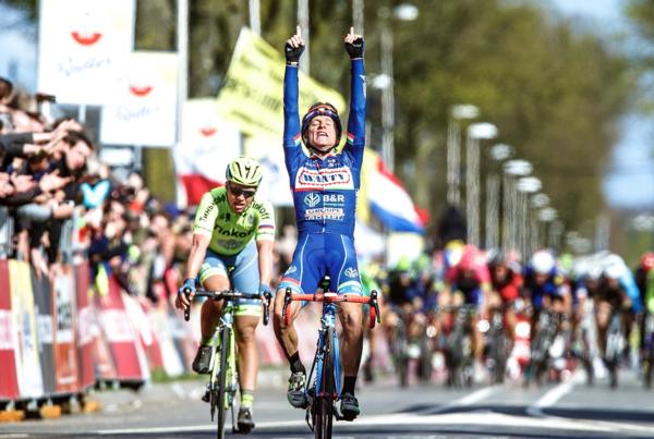 Enrico Gasparotto's won the iconic European spring classic, the Amstel Gold Race, riding for the Cube sponsored Belgian Pro Continental cycling team Wanty-Groupe Gobert