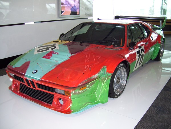 The BMW art car show by Andy Warhol, 1979