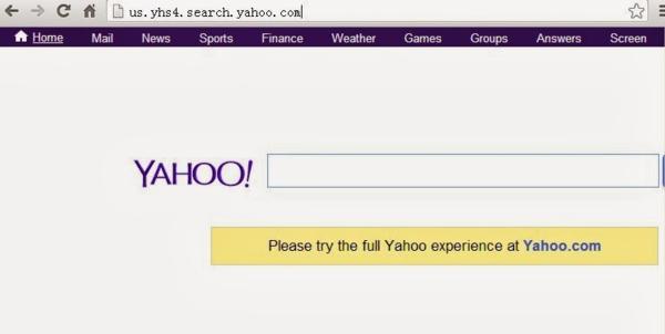 Yahoo Search redirect virus