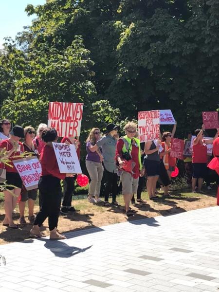 Christchurch midwives rally on Feb 13