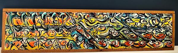 A Day at The Races - acrylics on board by Leon Aarts