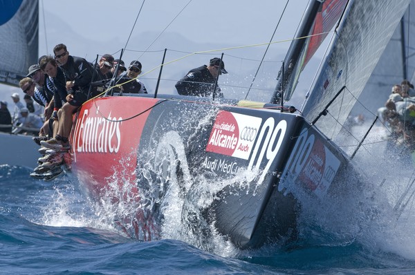 The breeze off Alicante built to 17 knots