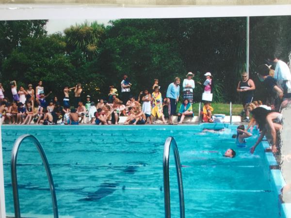 A St Albans School swim day in the 1990's at Edgeware Pool