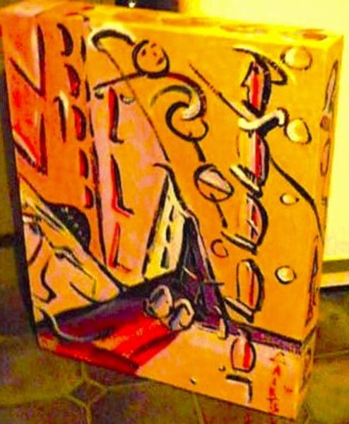 'Bylaws' by Leon Aarts, acrylics on canvas, 2011 