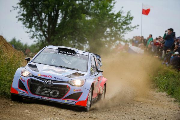 New Zealand's star international rally drivers Hayden Paddon and John Kennard have successfully completed Lotos Rally Poland, taking a very credible eighth place overall in their second World Rally Championship event with Hyundai Motorsport.