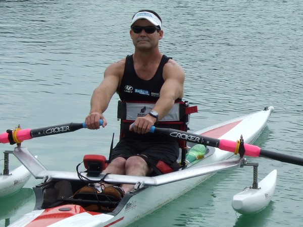 Adaptive sculler Robin Tinga, who made the A final today with a heat win in Poznan at the 2009 Rowing World Championships