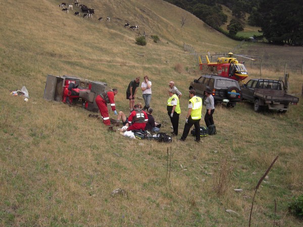 Wellington-based Westpac Rescue Helicopter was called to a man injured in a quad bike accident in North Canterbury