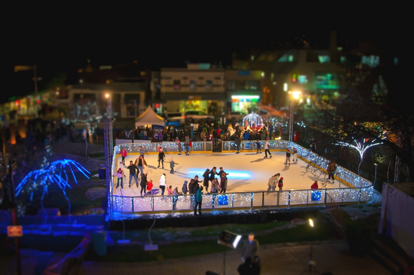 Downtown ice rink at the Village Green