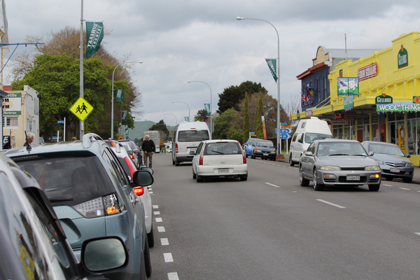 Traffic is again busy and flowing through Woodville.