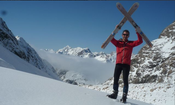 New skis, Whitehorn Pass, near Arthurs Pass