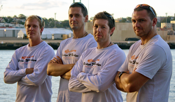  Team Gallagher before departure on November 27, 2011. L-R: James Blake, Martin Berka, Nigel Cherrie, Andrew McCowan. 