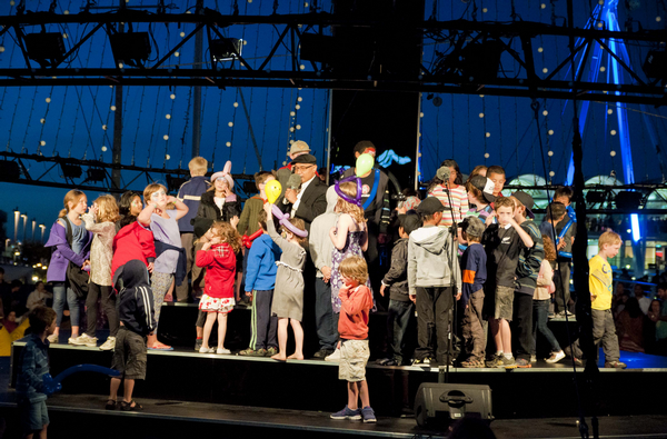 Children having fun during the event.