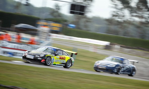 Triple X Motorsport driver Scott Harrison in the Mad Butcher Carpet One Porsche 997 won the weekend's fourth round of the Porsche GT3 Cup Challenge at Timaru, finishing second in the final top-six reverse grid race