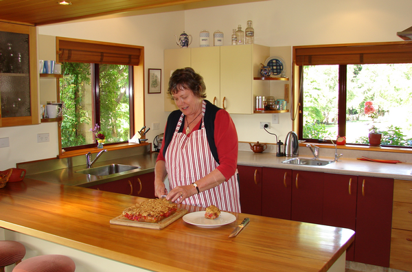 Inside the open plan kitchen.