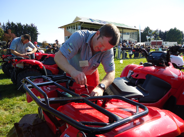 Otago/Southland's 2011 Grand Finalist Hayden Peter's competes in last year's Regional Final in Winton.