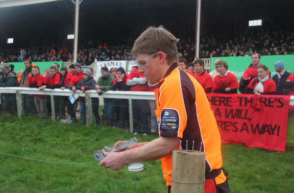  2011 Aorangi representative and overall Contest Champion Will Grayling competes at the Grand Final in Masterton last year.