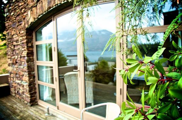 Ground floor balcony at The Eichardt's Residence, Queenstown.