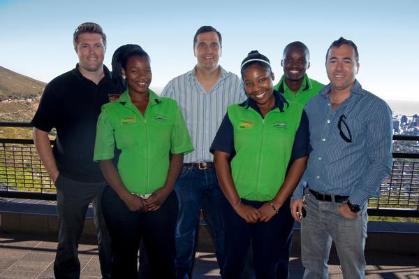 Stuart Norris, Magic Memories (L) pictured with The Happy Snappy team.