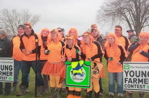 The East Coast crew get behind their Contestant at the 2011 Grand Final in Masterton last year.