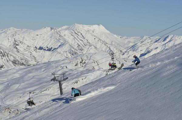 Perfect snow conditions at Queenstown's Coronet Peak.