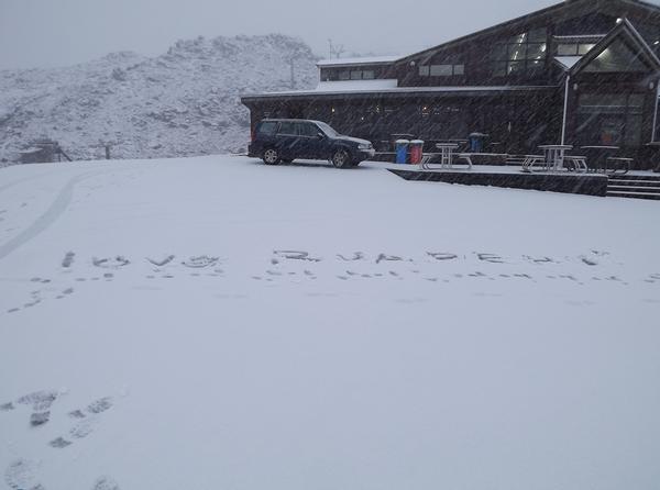 Winter's arrived at Mt Ruapehu