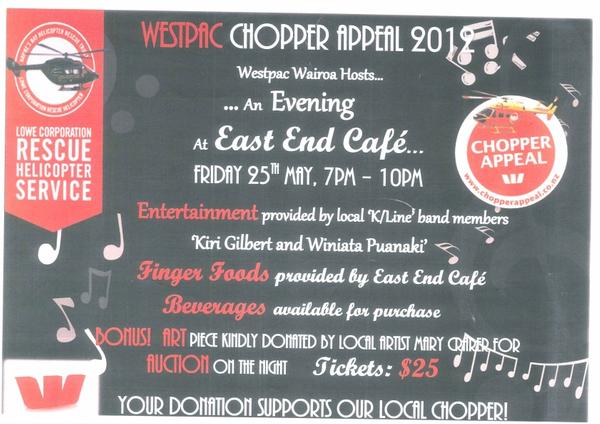 Westpac Chopper Appeal event invitation