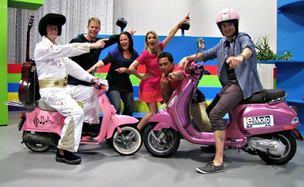 Left to right: Blair Newton, Mike & Jayne Rattray, and presenters Gem, Ronnie and Adam