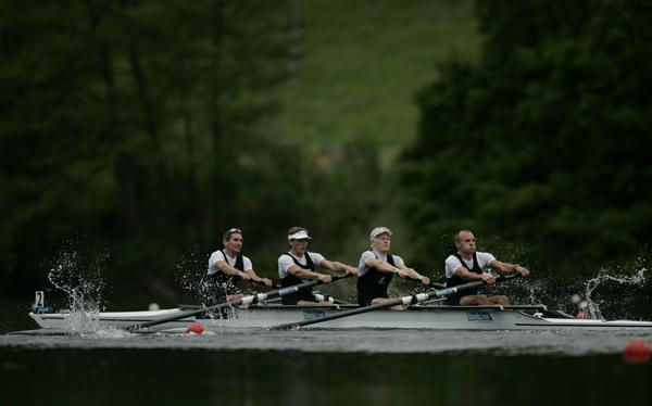 From left &#8211; Duncan Grant, Graham Oberlin-Brown, James Lassche and Curtis Rapley qualify for the A final and keep their chances of a place in London alive.  