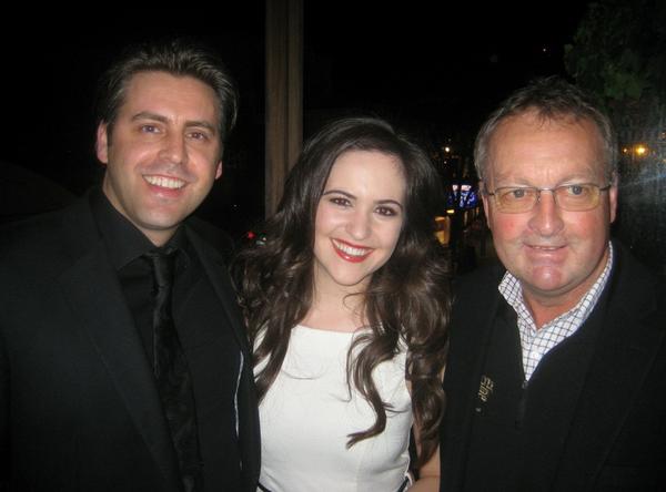 Queenstown 'Good for Nothing' premiere (L-R) Director Mike Wallis, lead actress Inge Rademeyer and Kingston Flyer owner David Bryce.