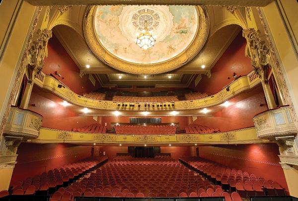  The spectacular ceiling dome of the Isaac Theatre Royal.