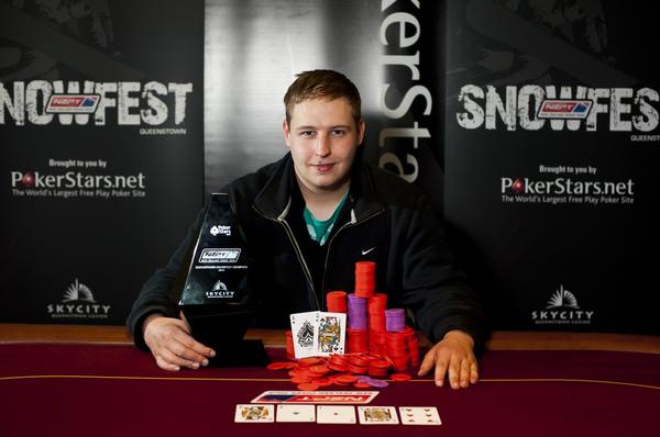 2011 Pokerstars.net NZPT Queenstown &#8211; SKYCITY Snowfest Champion, Marcel Schreiner from Germany