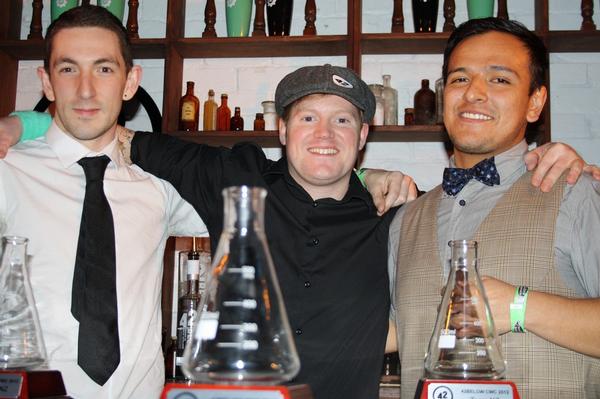The three bartenders to make up Team NZ, (left to Right) Guy, Barney, Jesus
