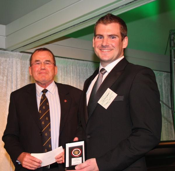  (L-R) Bruce Orr President of the Royal Agriculture Society with Tim van de Molen 2012 Australasian Rural Youth Ambassador.