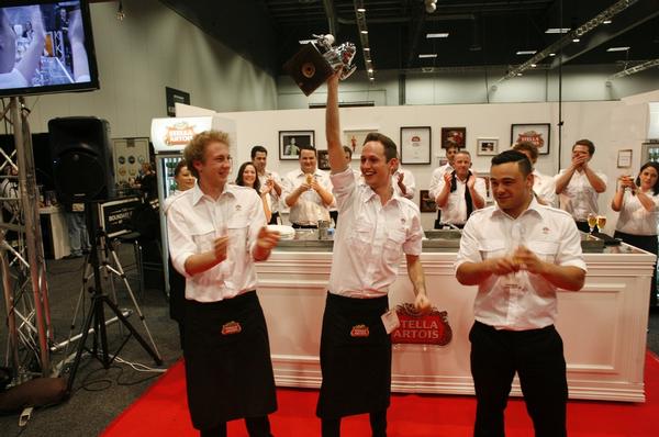 Tom Loots from De Fontein, the winner of the 2012 Stella Draught Masters competition.