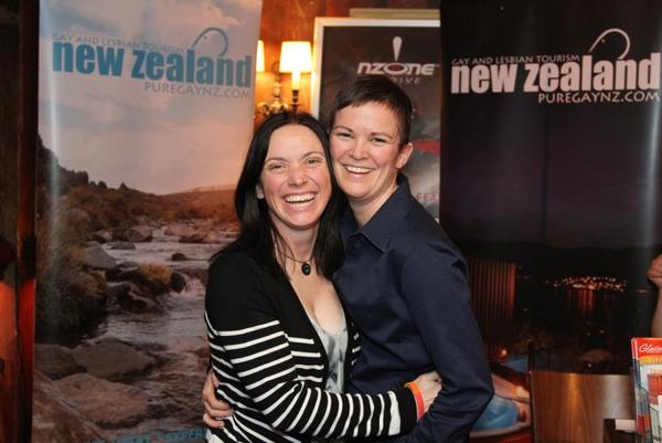 Sally and Mandy Whitewoods (GSW organisers) at the MoreFM opening party