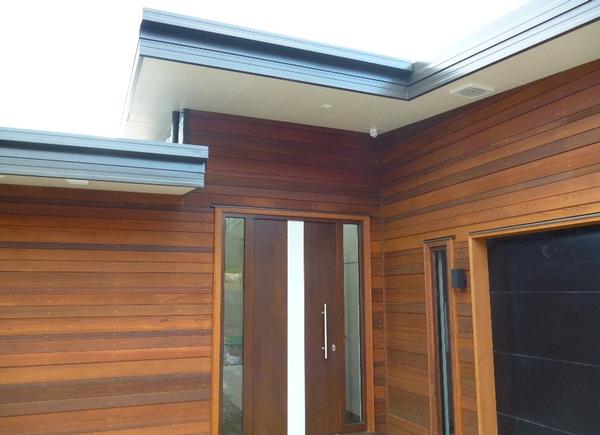 External Cedar on the Homestar-rated Queenstown home.