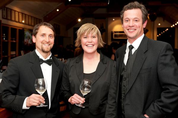 Gibbston Valley Winery winemakers (L to R) Matt Swirtz, Sascha Herbert and Christopher Keys.