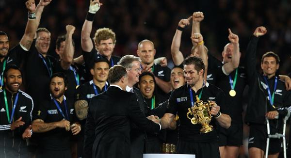 Richie McCaw will deliver the Webb Ellis Cup to the Pool Allocation Draw 