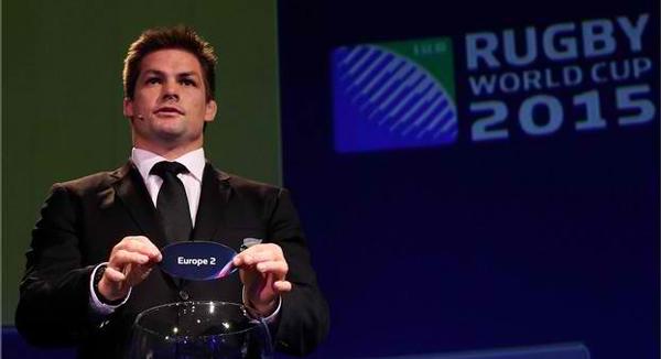 Richie McCaw drew the band five teams at the Pool Allocation Draw.