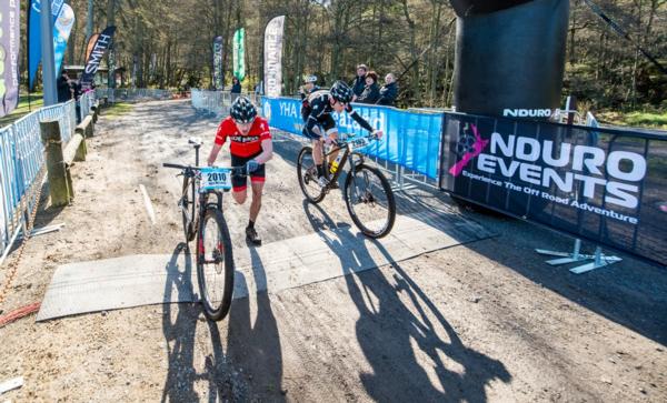 Tauranga's Ben McLeod wins a desperate sprint finish after breaking his chain