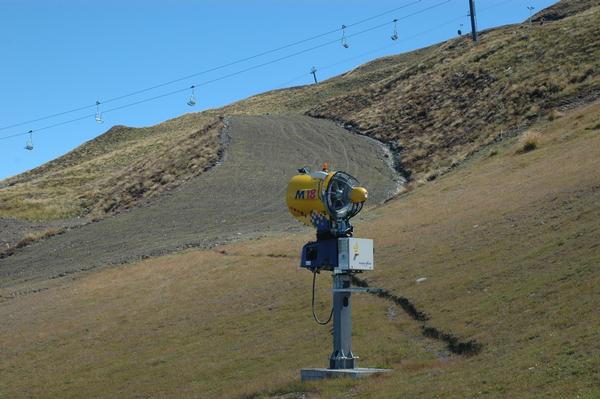 A snow gun at Coronet Peak