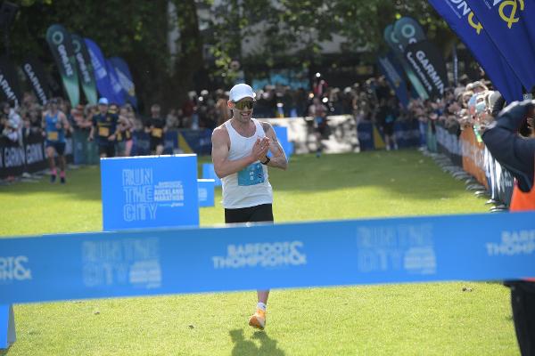Oska Inkster-Baynes claimed his second Auckland Marathon