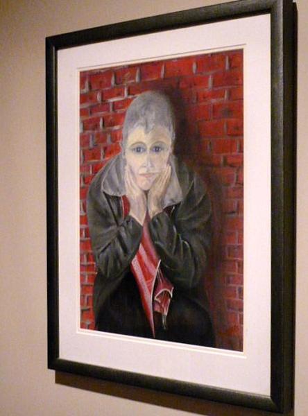 'Contemplation' oils on paper by Leon Aarts
