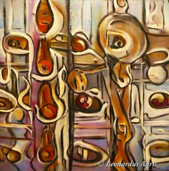 'Redemption' acrylics on canvas by Leon Aarts