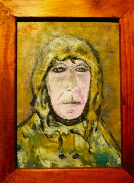 Self-Portrait Wearing Anorak (c. 2004, oils on canvas) by Leon Aarts