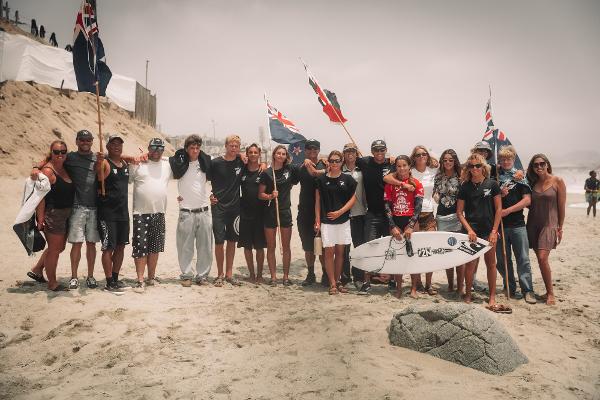 New Zealand Junior Surfing Team.
