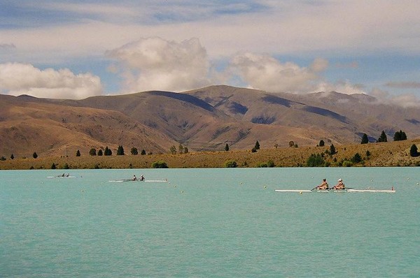 canterbury rowing champs on lake ruataniwha