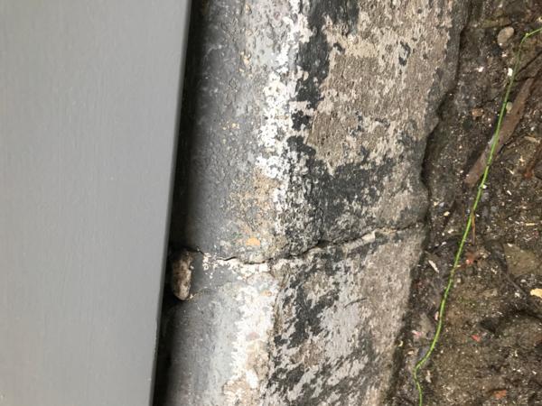 A damaged foundation under an EQC repaired home in ChCh